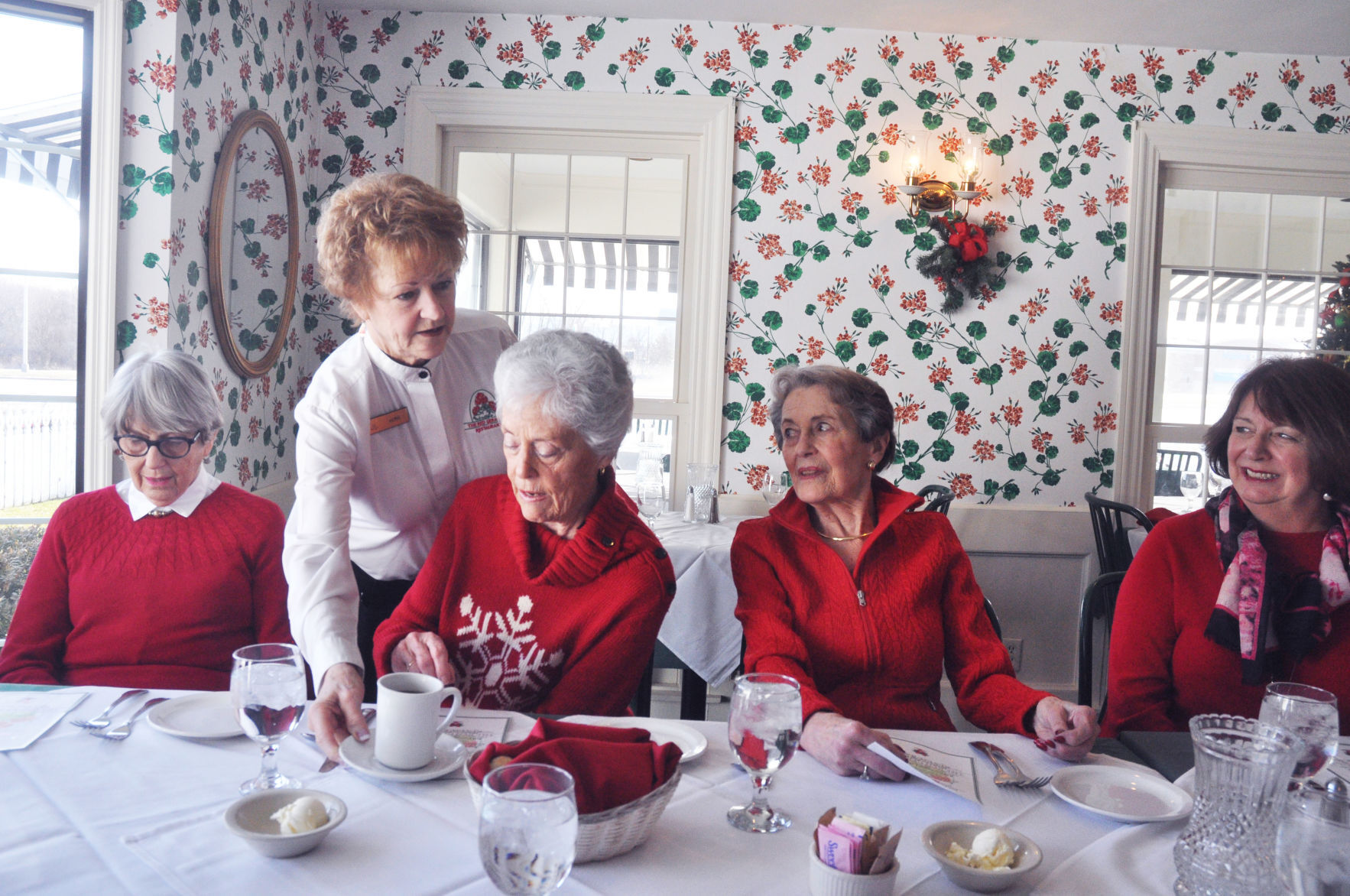 Vern Pregont waitress at Red Geranium